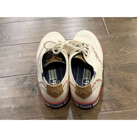 Keds Womens White Round Toe Lace Up Low Top Baseball Shoes Size 6 WF-52476M - Picture 5 of 10